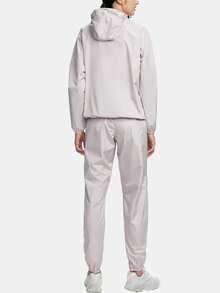 HOTSUIT 女士桑拿服套装（外套和裤子） - 长袖运动服套装，适合春夏季锻炼健身，情人节礼物 - 淺粉色 - 查看 3