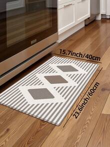 DAJIANG 1pc Thickened Velvet Anti-Slip Doormat, Comfortable Floor Mat, Hallway Carpet, Kitchen Mat, Machine Washable, Easy To Clean Rug, Home Decor Kitchen Carpet - Multicolor - View 15