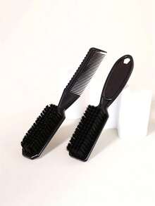 2 Peças Conjunto Multifuncional de Escova e Pente de Viagem para Crianças - Uma Ferramenta de Penteado de Dois Lados e Conjunto de Acessórios para Cabelos Comuns, Produtos e Acessórios de Cabelo para Salões de Beleza, Essencial para Viagens de Beleza, Adequado para Crianças