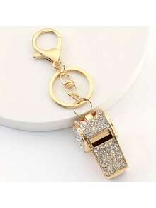 1/2/5pcs Elegant Gold-Plated Whistle Pendant Necklace, Fashion Whistle Jewelry Tool, Outdoor Survival Whistle, Metal Referee Whistle, Luggage Hanger, Emergency Survival Whistle, And Referee Whistle, Elegant Necklace For Men And Women, Party Host Supplies, Maintain Order, Suitable For Outdoor Activities, School , Hiking, Camping, Travel, Thanksgiving, Valentine's Day, Christmas, Party, Birthday, Memorial Gift, New Year Gift, Women's Gift, Men's Gift, Party Favors