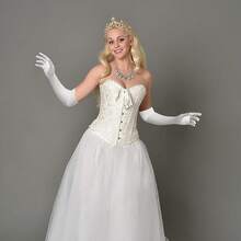 22 Inch Long Satin Gloves For Women, Stretchy 1920s Vintage Opera Gloves, Elegant Tea Party & Bridal - 珍珠白 - 查看 7