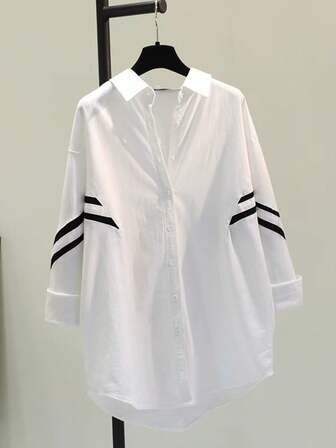 Women's Casual Loose Fit Versatile Shirt For Office, Home And Everyday Wear