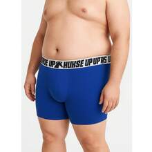 Kit 5 Plus Size Box Underwear Men's Adult Boxer Briefs High Elasticity Extra Large Size Men's Box Microfiber High Quality - Nhiều màu - Xem 4