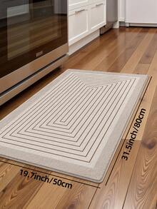 DAJIANG 1pc Plush Thickened Non-Slip Door Mat, Comfortable Floor Mat, Entrance Passage Runner Rug, Kitchen Mat, Machine Washable, Easy To Clean Carpet, Home Decor Kitchen Rug