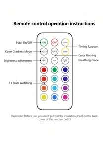 LED Under Cabinet Lights With Wireless Remote Control, Single LED Under Light, Colorful Lighting For Holiday Ambiance, Dimmable LED Under Cabinet Night Light, Hallway And Wardrobe Decoration Lights - Multicolor - View 7