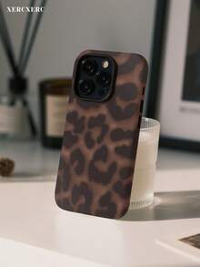 xercxerc Leopard Print Pattern 2-In-1 Phone Case: PC Hard Shell + TPU Soft Lining, Anti-Scratch, Shockproof, Fall Protection, Compatible With IPhone 11/12/13/14/15/16/17, Air, Pro, Pro Max, Plus. Funda Para Phone, Fall Phone Case, Rounded Edges, Halloween Phone Cases, Case Phone, Cover De Phone, Back To School