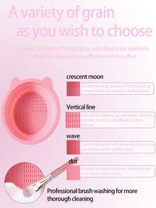 3/1pc Foldable Silicone Makeup Brush Cleaning Bowl, Portable Cleaning Tool, Silicone Cleaning Mat, Cosmetic Storage Box, Spa Tool, Professional Cleaning Set, Silicone Folding Cleaning Bowl, Makeup Tool Cleaning Bowl, Puff Beauty Tool, Cleaning Board Makeup Brush, Face Mask Bowl, Dorm Cleaning Drying Rack