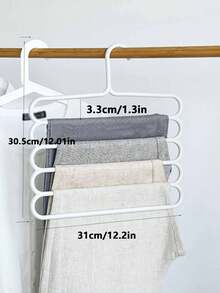 1pc Multi-Functional Pants Hanger, Plastic Scarf Rack, Non-Slip Multipurpose Pants Hanger, High Capacity Storage Rack, Decorative Accessory For Party, Room, Home, Bedroom, Can Be Used To Hang Pants, Dresses, Shoes, Jeans And Skirts