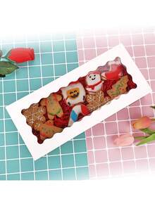 4pcs Transparent Chocolate Strawberry Packaging Boxes, Bakery Cake Dessert Boxes