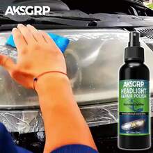 AKSGRP AKSGRP Líquido de restauración de faros de coche de 30ml (1.01Oz), reparación rápida DIY para faros amarillentos y opacos, restaura la claridad como nuevo