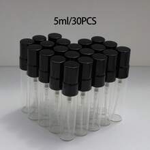 6 件/30 件/50 件 2ML/3ML/5ML/10ML 空玻璃喷雾瓶，可再填充迷你香水雾化器，带镀金喷雾器的便携式旅行样品瓶，男女通用化妆品容器，适合作为送给父母和朋友的礼物 - 彩色 - 查看 47