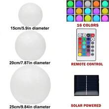 花园LED球灯户外草坪灯防水景观照明太阳能充电家用落地灯派对装饰发光球适用于庭院、草坪、园艺、户外装饰、照明、景观氛围和地板照明 - 白色 - 查看 10