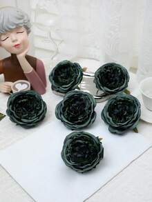 一套 6 件 15X20CM 奥斯汀玫瑰花头装饰品，适合婚礼派对、新娘送礼活动、生日单身派对、家庭聚餐、感恩节、万圣节、圣诞节和其他节日派对。 - 彩色 - 查看 2