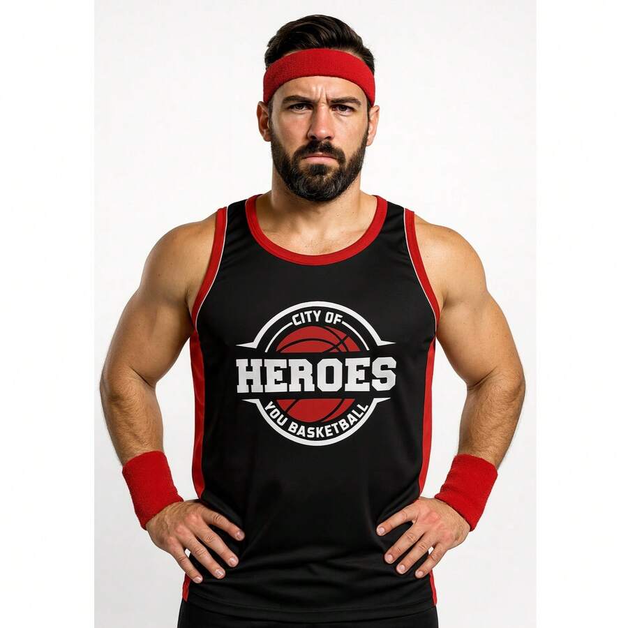 Men's Sports Tank Top For Sports Activities And Casual Use - 英雄 - View 1