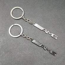 Metal Car Key Ring Creative Pendant KeyChain For Mercedes Benz W205 W204 W203 W212 GLC CLA GLA AMG C180 C200 C300 C63 Coupe C43