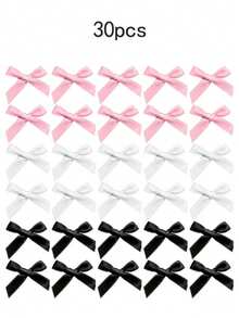 30/10/6pcs Women Multi-Color Ribbon Bowknot Hair Clips, Sweet Silk Cute Mini Hair Pins, Elegant Princess Ballet Y2K Fairy Hair Accessories, Suitable For Daily Use Valentines Claw Clips Hair Claws Hair Barrettes, School Stuff, College
