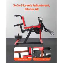 Leg Extension And Curl Machine, Seated Leg Rotary Extension For Thigh, Adjustable Lower Body Specialty Exercises Equipment, Heavy Duty Workout Bench For Home Gym, 550 LBS Capacity - Multifunctional Training 550 Lbs - View 5
