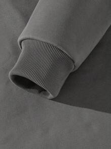 بلوزة رياضية كاجوال بأكمام طويلة للرجال، موديل "Old Money"، للخريف والشتاء