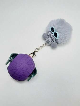 1pc Smart Interactive Pet Toy Ball With Screen Display, Silicone Outer Layer For Reduced Noise, Automatic Cat Teaser, Suitable For Cats And Dogs, Powered By 300mAh Battery With Remaining Charge Display, Remote Control, Built-In Bird Sounds