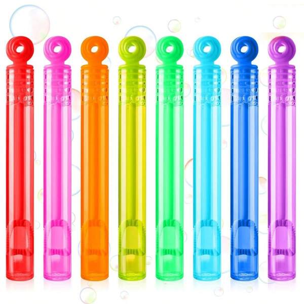 24/48pcs Bubble Wands - For Weddings, Parties, Valentine's Day, Anniversaries, Indoor/Outdoor Events, Halloween, Christmas, Birthdays - Bubble Wand Party Favors And DIY Decorations (Wands Only, No Bubble Solution) 12/24/48pcs