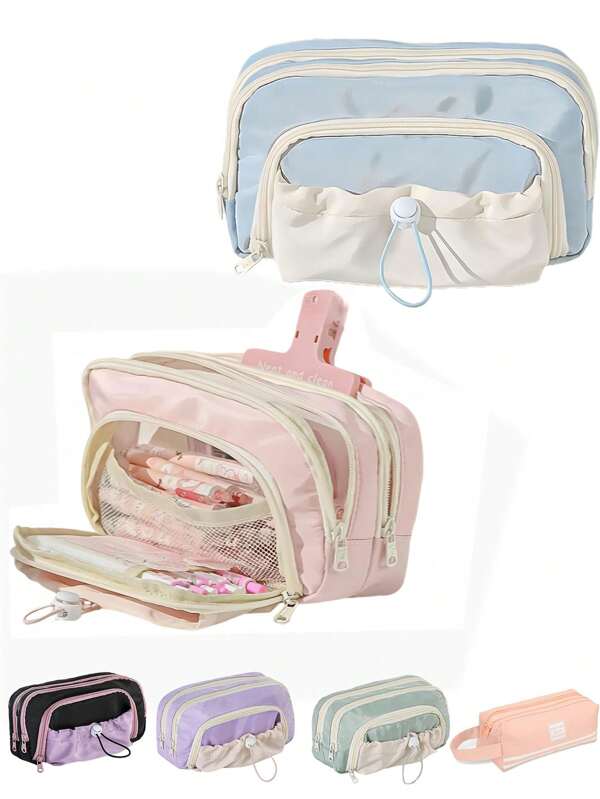 Großer Stifteetui, süßer & stylischer Stiftkasten, große Stiftaufbewahrungstasche, geeignet für Kinder, Jungen & Mädchen, Lernbedarf Stifteetui, Büroartikel Stiftetui, Schul-Stifteetui für Kinder