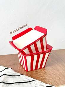 Cabin Kangaroo Bát sứ chiên đa năng, bát sứ đỏ, bát bỏng ngô, bát gà rán, bát đựng đồ chiên, bát đựng trái cây, bát đựng salad, bát đựng đồ ăn nhẹ, phù hợp với nhiều tình huống khác nhau - Nhiều màu - Xem 2