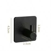 1/2/4/6 خطاف مربع لاصق من الفولاذ المقاوم للصدأ، خطاف منشفة بدون ثقب للحائط، خطاف مقاوم للماء لتعليق الأرواب، رف خطاف، منظم معلق للحمام، ديكور الغرفة، ضروريات المنزل والشقة، للتنظيم والتخزين في الحمام والمطبخ اليوم الوطني