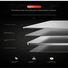 واقي رذاذ من الفولاذ المقاوم للصدأ - مقاوم للحرارة، واقي مطبخ غير لاصق - لوحة قابلة للطي للمنزل والسيارات المتنقلة والتخييم
