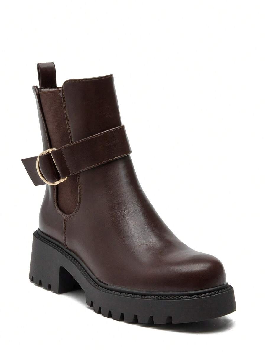 RevReaL Fashionable And Personalized Ankle Boots - Brown - View 1