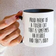 Retreez Funny Mug - They Call Me Daddy Lovers 11 Oz Ceramic Coffee Mugs - Funny, Sarcastic, Motivational, Inspirational Birthday Gifts Husband, Boyfriend, Friends, Coworkers, Dad, Father - CAT019 - 白色馬克杯,黑色手柄和內膽 - 查看 7