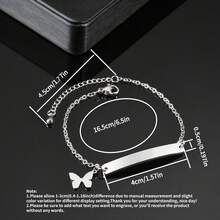 1Pc Custom Carved Bracelet Or Anklet With Heart Shape And Star Personalized Name Jewelry, Stainless Steel Bracelet For Men And Women, Suitable For Mother's Day, Birthday, Wedding, Graduation Commemoration - Ideal Jewelry Christmas Gift