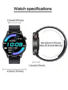 Unisex Sports Round Smart Watch With Call, Pedometer, Alarm Clock, Multi-Sports Modes, Music Remote Control, Stopwatch, Weather - Smart Bracelet - Silver - View 8