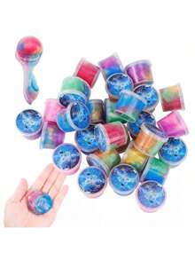 Mini Starry Sky Slime, Starry Sky Slime Party Favors, Soft & Elastic Non-Sticky Starry Sky Slime Set, Stretchable Slime Set Suitable For Classroom Prizes, Christmas/Gift Bag/Easter Fillers, Party Supplies, Valentine's Day Party Supplies, Birthday Gifts - Multicolor - View 10