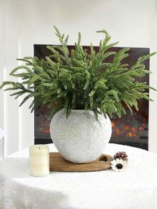 24 Pezzi di rami artificiali di pino di Norfolk, rami di pino finti per vasi, decorazioni natalizie finte, rametti finti per ghirlande, corone, alberi, decorazioni natalizie fai-da-te per autunno/inverno, decorazioni per la casa, decorazioni per la stanza, decorazioni da tavolo, San Valentino, regali, compleanni, lauree