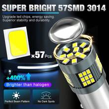 TOAUTO 2 件 1156 BA15S P21W 1157 BAY15D P21/5W LED 灯泡 1156 BAU15S PY21W 7440 7443 W21W LED 灯泡汽车转向信号灯泡 12V 黄红白 - 彩色 - 查看 2