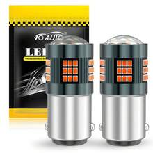 TOAUTO 2 件 1156 BA15S P21W 1157 BAY15D P21/5W LED 灯泡 1156 BAU15S PY21W 7440 7443 W21W LED 灯泡汽车转向信号灯泡 12V 黄红白 - 彩色 - 查看 19