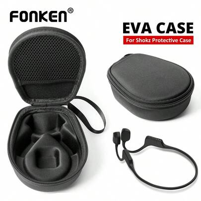 Hộp đựng cứng cáp phù hợp cho tai nghe dẫn truyền xương AfterShokz OpenRun/Trekz Air/Titanium Mini, túi đựng du lịch.