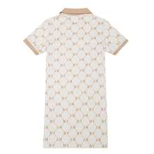 MLB فستان رياضي نسائي بتصميم رفيع مطبوع بشعار DIA، فستان كاجوال مريح - العاج - مشاهدة 2