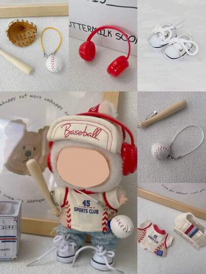 17cm Labubu Baseball Uniform Outfit, Casual Labobo Clothing Accessory For Labubu