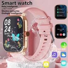 Reloj inteligente resistente al agua, llamada/marcación inalámbrica, modo multideportivo, recordatorio y rechazo de llamadas, recordatorio de SMS, fondo de pantalla personalizado, para teléfono/Android