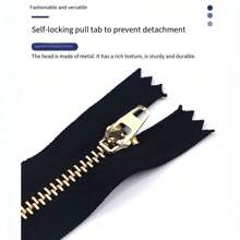 10pcs Closing Metal Zipper Y Smooth Zipper Suitable For Handbag Pockets Of Clothing DIY Sewing, Hand Sewing Processing Clothing, Clothes, Bags, Pillowcases, Bed Covers Zipper For Sewing Processing Of Textile Products Zipper For Fabric Materials