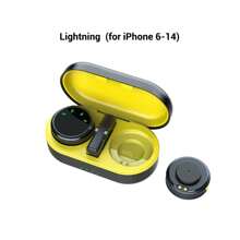 HITOZON Professional Wireless Microphone For Smartphones, Plug And Play Mini Button Wireless Lavalier Microphone With Charging Case, Suitable For Video Recording, Teaching, Interviews, Podcasts, Omnidirectional Wireless Condenser Microphone For Vlogging - Black Yellow - View 14