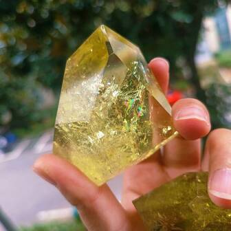 1pc Natural Citrine Free Form, Burst Color Citrine, Natural Transparent Citrine, Holiday Gifts, Decorative Ornaments