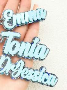 1 Chaveiro Personalizado de Acrílico com Nome - Placa de Nome Personalizada, Design Brilhante Rosa, Presente Perfeito para Meninas, Aniversários e Ocasiões Especiais, Enfeite de Mochila, Presente Personalizado com Nome, Multifuncional, Ornamental, Letra, Estiloso, Moderno, Colorido, Fofo, Casual, Personalizado, Único, Customizado, Presente Ideal para Ele, Presente Ideal para Ela, Fácil Conforto, Presente de Aniversário