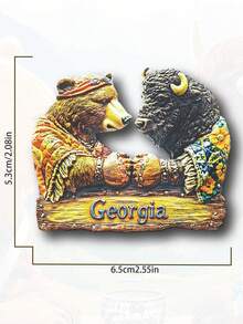 1 miếng dán tủ lạnh hình Ba Lan, Thổ Nhĩ Kỳ, Georgia 3D, quà lưu niệm du lịch trang trí nhà cửa từ tính - Nhiều màu - Xem 15