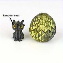 3D Printed Multi-Color Dinosaur Egg Set, Flip-Top Dinosaur Egg Desktop Decor, Gift For Christmas, Party