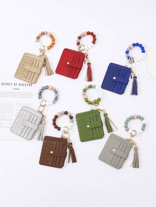 This Women's PU Leather Wallet Features Multiple Practical Functions: A Slot For ID Cards Makes It Easy To Store Important Cards, Detachable Tassel Decoration Adds A Touch Of Fashion And Personalized, While Meeting Daily Storage Needs.