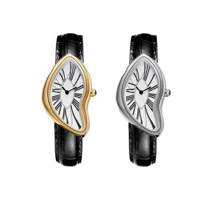 1pc Men's Vintage Fashion Luxury Creative Twisted Roman Numeral Quartz Watch, Suitable For Business, Casual, Social Occasions, Christmas Gift