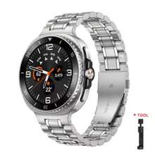 Pulseiras de Metal Compatíveis com Galaxy Watch 8 40mm 44mm/8 Classic, Pulseira de Elo de Aço Inoxidável para Pulseiras Galaxy Watch 8