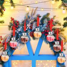 Christmas Tree Ornament, Christmas Booze Balls, Xmas Fillable Drink Tree Ornaments, Water Bottle, Bulbs Shape Christmas Decoration, Clear Christmas Ball Bell Pendant, Home Party Decor 10PCs 5PCs Christmas Christmas Decorations Christmas Pajamas Christmas Gifts Christmas Decor